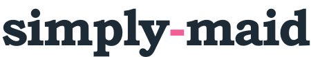 Simply Maid wordmark in dark ink