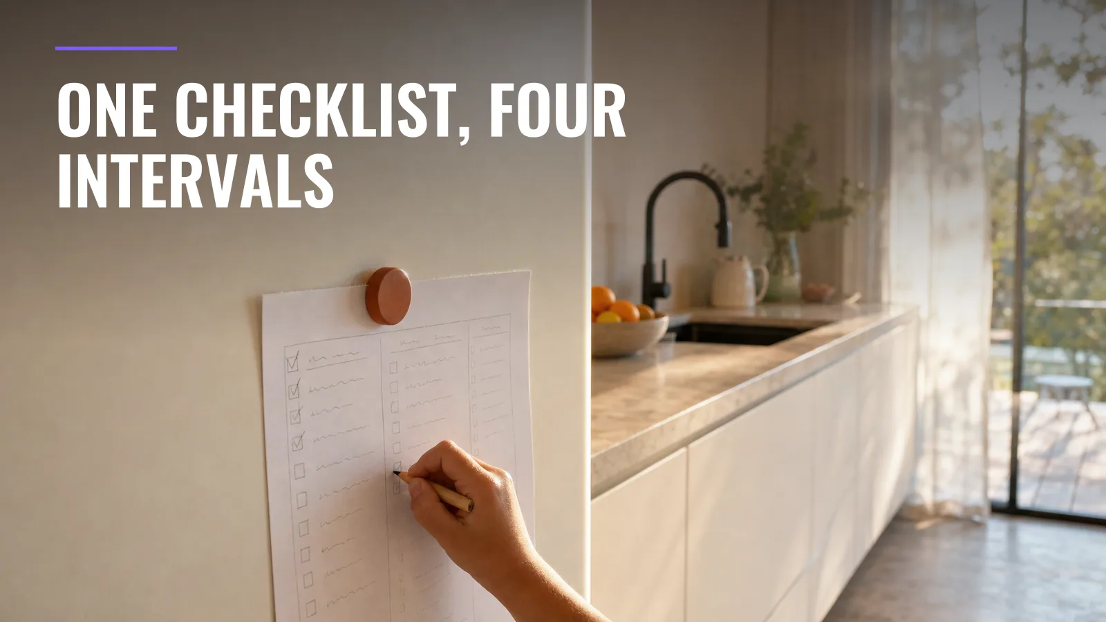 The House Cleaning Checklist — Daily, Weekly, Monthly and Yearly