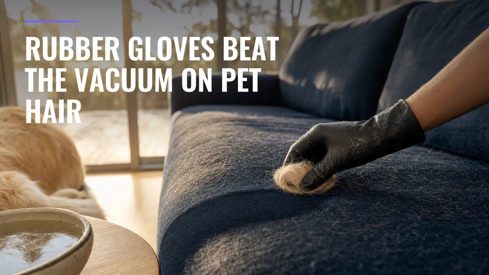 How to Remove Pet Hair From Couches, Carpet and Clothes