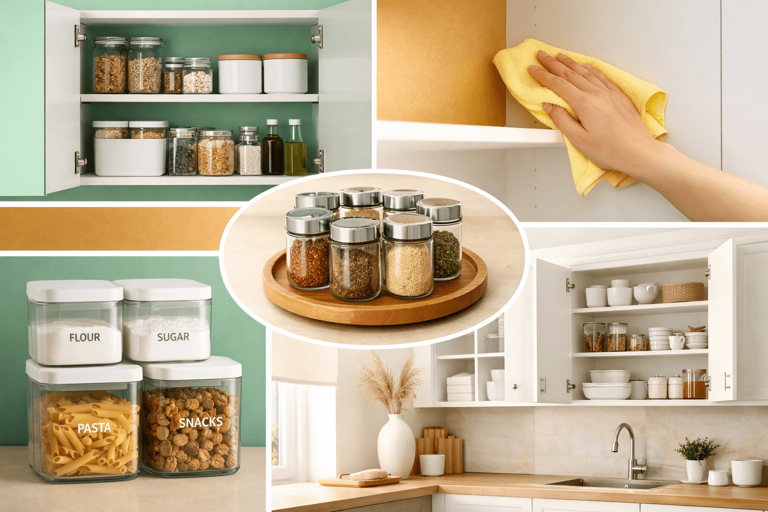 How to Clean and Reorganise Your Kitchen Cabinets (The Stress-Free Way)