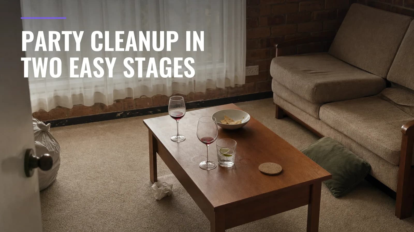 How to Clean Up After a Party Without Wearing Yourself Out