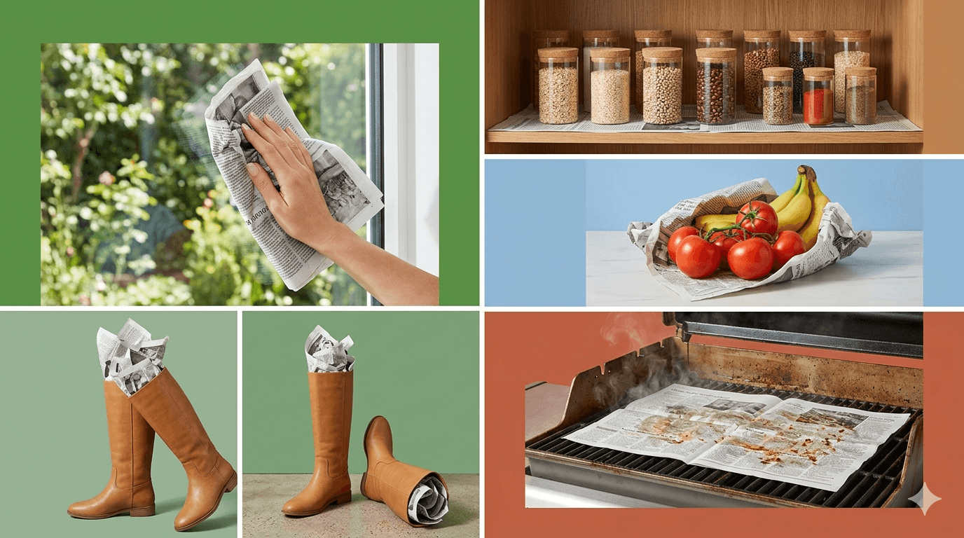Clever Household Uses for Old Newspaper